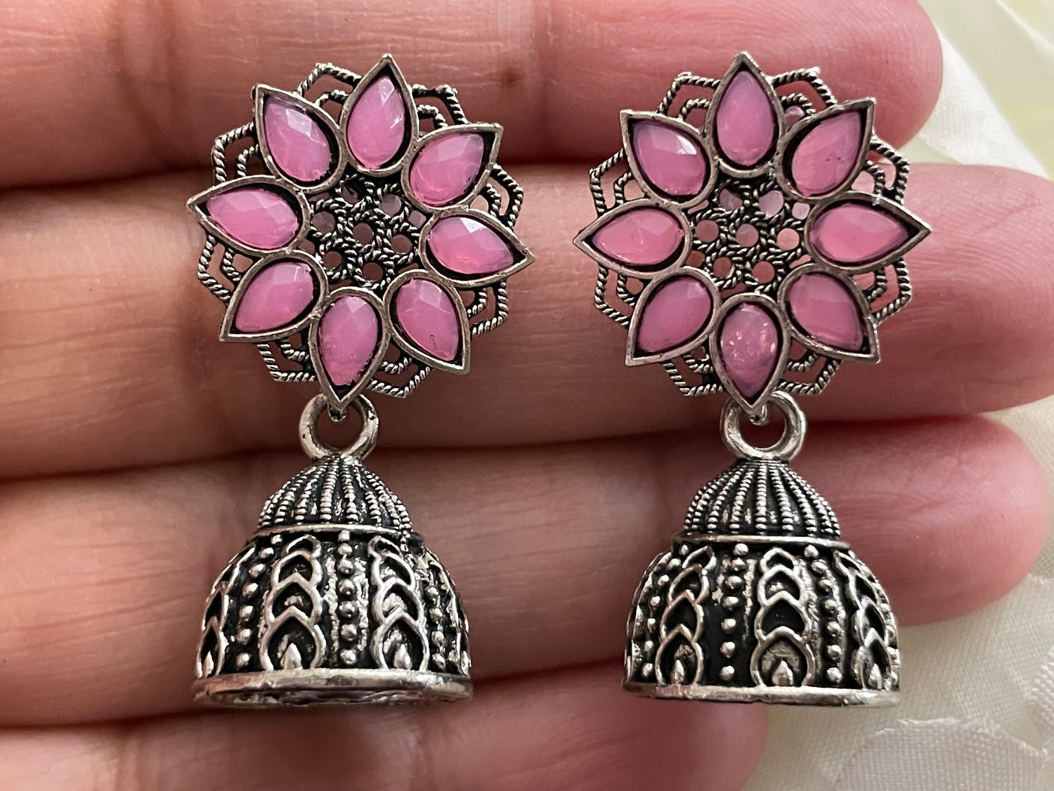 Earrings beautiful antique style small boho jewelry