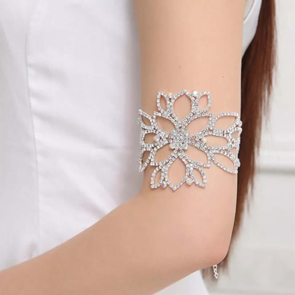Bridal arm bracelet/anklet rhinestone jewelry adjustable wedding accessories