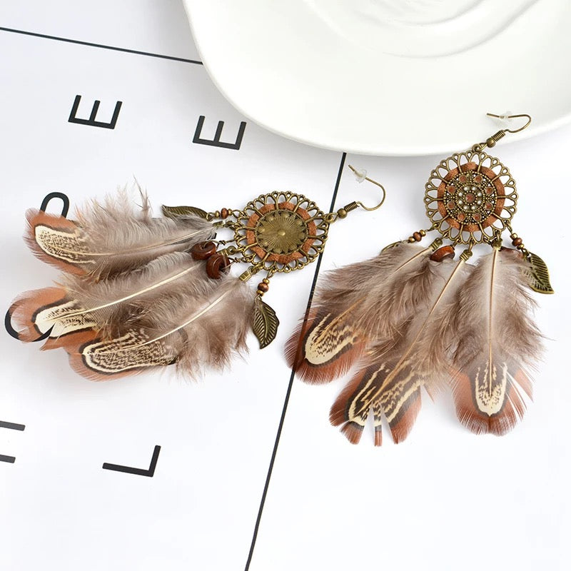 Unique earrings lightweight tribal jewelry gift for women/girls