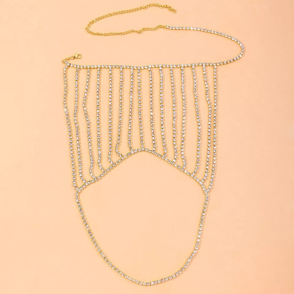 Shoulder chain rhinestone jewelry