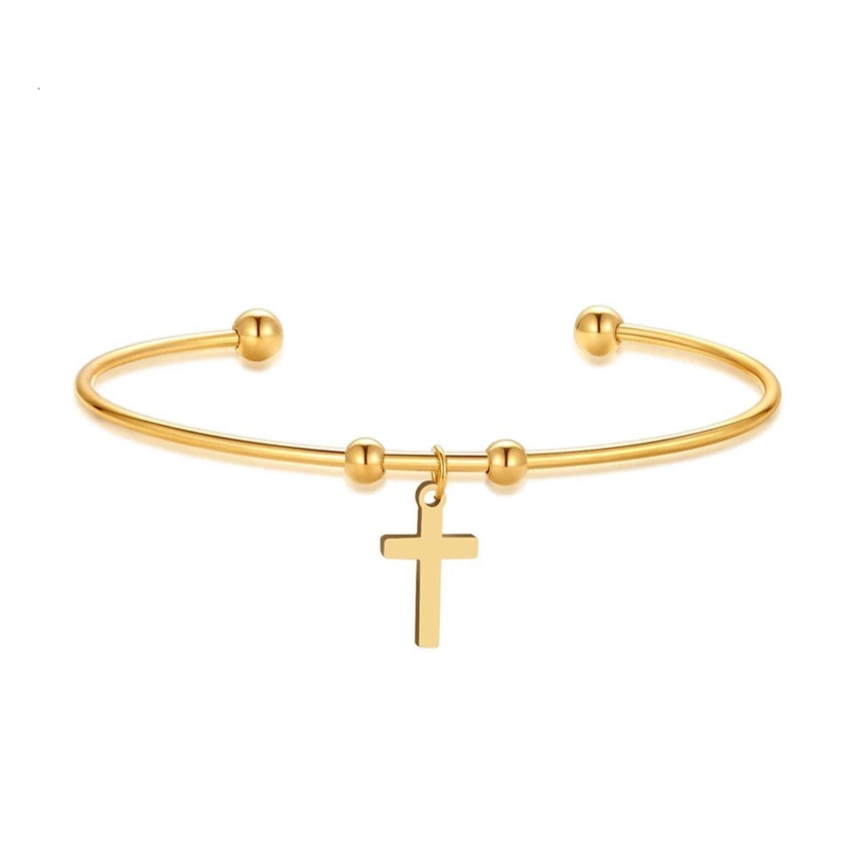 Cross Charm bracelet stainless hand jewelry