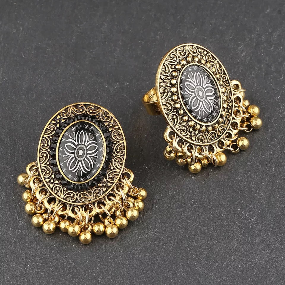 Earrings & ring set Ethnic Boho jewelry