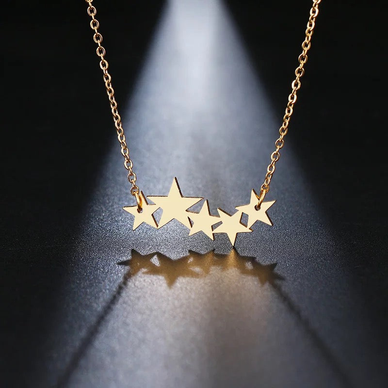 Star' Charm necklace family good luck no fade jewelry gift