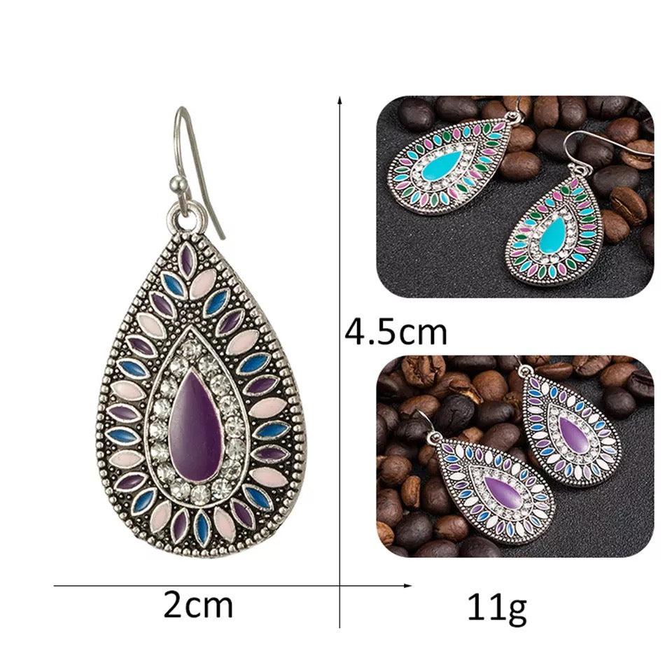Handcrafted earrings boho jewelry gift