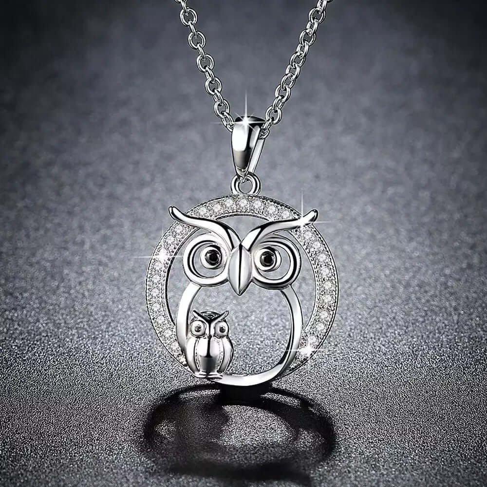 Charm necklace owl pendant family love gift jewelry