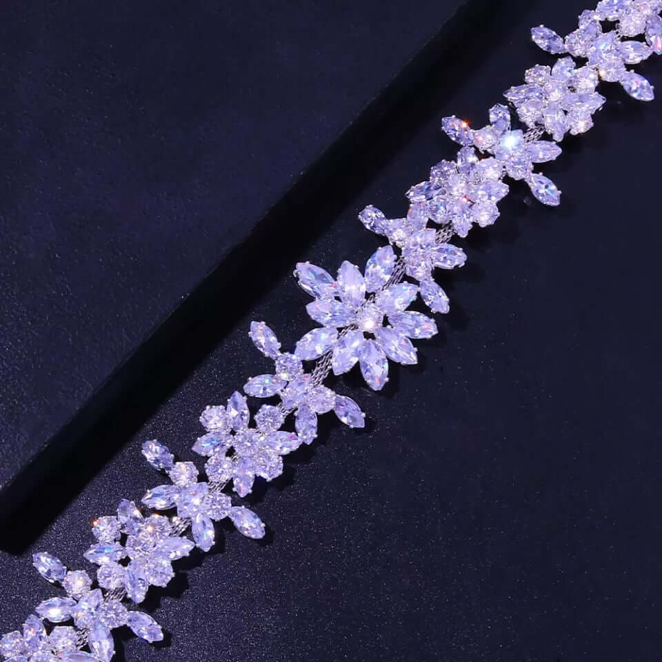 Bridal jewelry prom Shoulder chain Necklace Crystal Wedding jewelry