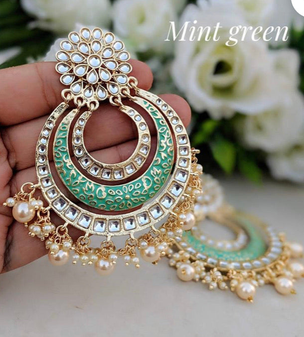 Moon Earrings Beautiful chandbali Earrings Ethnic Design