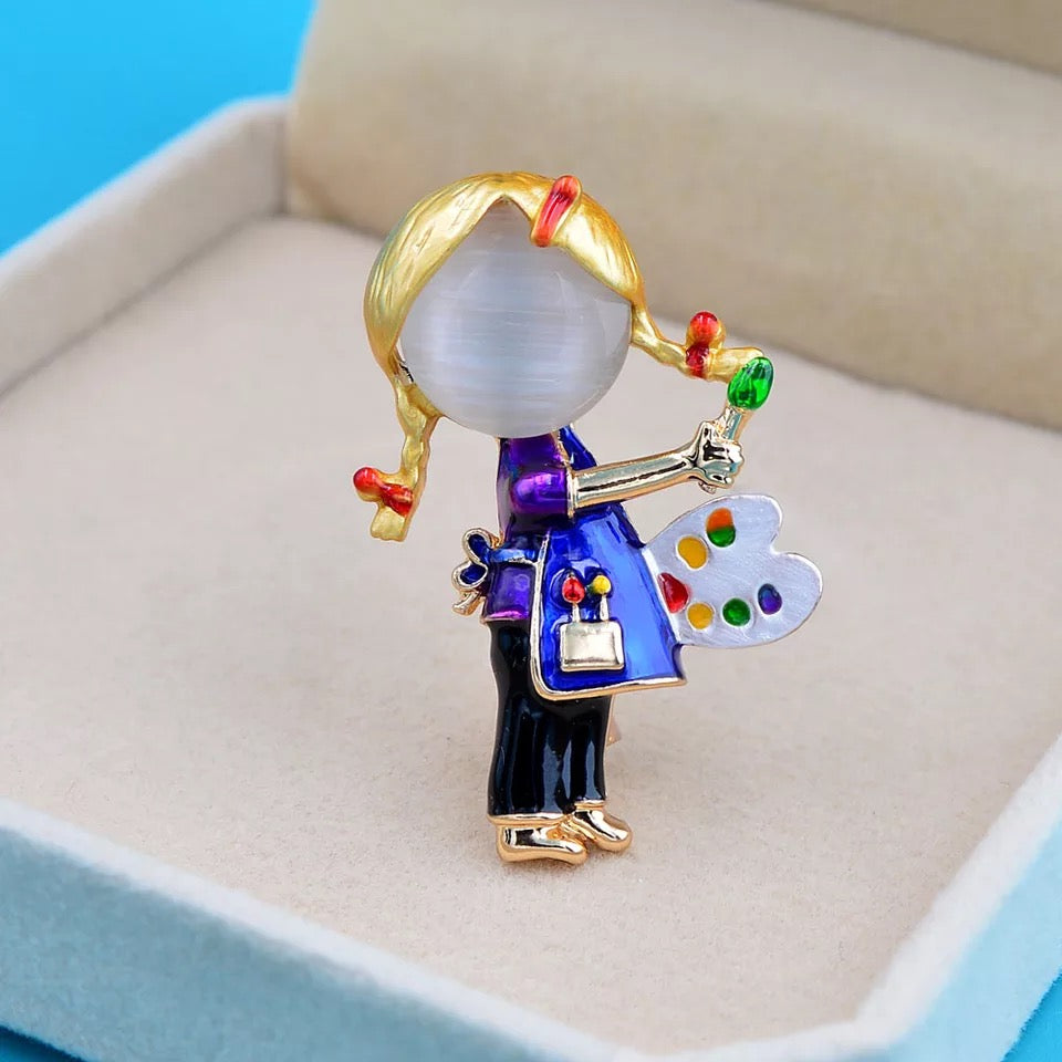 Brooch/ Lapel pins artist gift jewelry