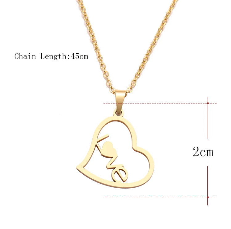Heart pendant necklace non tarnish high quality charm gift jewelry