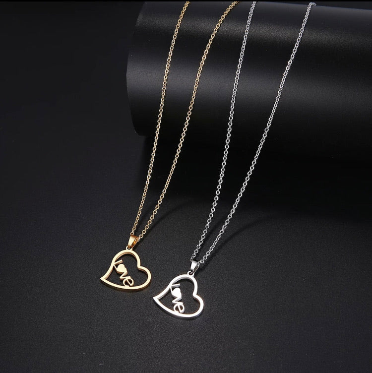 Heart pendant necklace non tarnish high quality charm gift jewelry